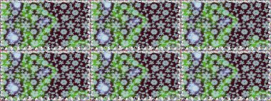 Çizgisiz desen. Şirin çiçekler. Raster Moda kumaş deseni.