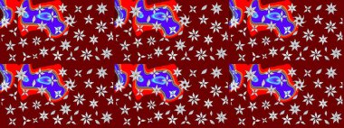 Küçük çiçekteki sevimli çiçek deseni. Kırmızı renkte çiçekler.