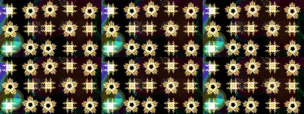 Siyah, kahverengi ve sarı renkli kar taneleri. Noel stili. Raster illüstrasyonu.