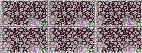 3 boyutlu çiçekler, pürüzsüz. Raster illüstrasyonu. Kahverengi renklerde.