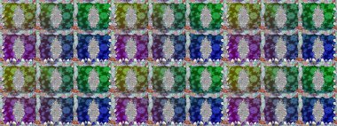 Güzel çiçek desenli küçük çiçek. Çiçekler, suluboya ile sorunsuz çiçek desenli. Raster desen.