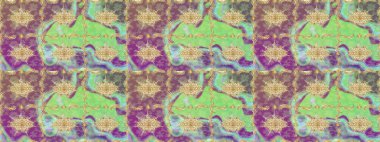 Raster illüstrasyonu. Kart, duvar kağıdı, ambalaj ve tekstil için klasik tasarım. Klasik çiçek dokusu. Altın şablon. Tarafsız renklerde Royal retro. Çizim kalıbı altın elementler.