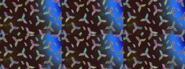 Son moda kar taneleri ve elementler onun kartlarını gösteriyor. Retro tarzı, kış elementleri. Modern soyut tasarım posteri, kapak, kahverengi, mavi ve gri renkli kart tasarımı. Kar taneleri tasarımı.