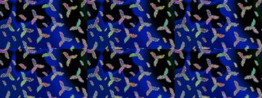 Kış Noel 'inde kar bembeyaz kristal element. Raster. Meteoroloji buz koleksiyonu. Xmas Frost kar taneleri izole edilmiş siluet sembolü. Kar Tanesi raster simgesi arkaplan mavi, siyah ve yeşil.