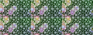 Üzerinde gri renkte çiçekler olan bir çiçek deseni çiz. Suluboya tarzında gri renkte çiçekler.