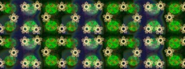 Sihirli yeşil, gri ve mavi tatil soyut arka plan yıldız ve düşen kar taneleri. Noel yeşili, gri ve mavi. Raster illüstrasyonu.