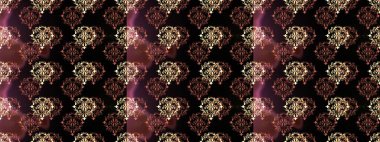 Raster klasik barok çiçeksiz altın desenli. Süslü dekorasyon. Lüks, kraliyet ve Viktorya dönemi konsepti. Altın elementlerle siyah, kahverengi ve pembe renklerde altın desen.