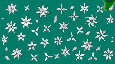 Çiçek deseni. Şatafatlı bahar bahçesi dokusu. Raster illüstrasyonu. Çiçek çizimi arkaplanı.