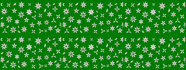 Çiçekli karalama şeklinde Raster çiçek deseni. Yumuşak, yaz çiçekli arka plan. Yeşil renkte çiçekler.