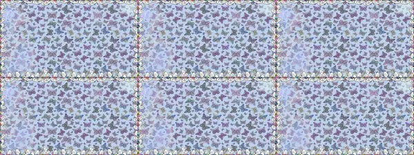 Basit bir şekilde. Tarafsız renklerde soyut sevimli kelebek. Kusursuz bir arka plan. Raster illüstrasyonu.