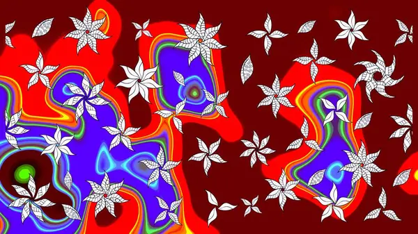 Güzel kumaş deseni. Raster suluboya deseni, narin çiçekler, kırmızı çiçekler, tebrik kartı şablonu..