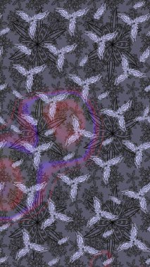 Tarafsız renklerde çiçekler. Küçük çiçekte sevimli çiçek deseni var..