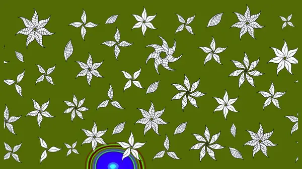 Güzel kumaş deseni. Renkli Bahar Teması eskiz kalıbı. Düz Çiçek Elementleri Tasarımı. Raster illüstrasyonunda çiçek deseni çizimi.