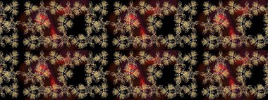 Kar taneleri tasarımı. Son moda kar taneleri ve elementler onun kartlarını gösteriyor. Retro tarzı, kış elementleri. Modern soyut tasarım posteri, kapak, siyah ve kahverengi renkli kart tasarımı.