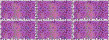 Raster geleneksel halk güzel dekoru menekşe ve mor arka plan giyim tasarımı için. Sevimli moda kelebekler.