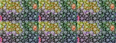 Gri renkli gri papatya deseni. Raster illüstrasyonu. Gri renklerde.