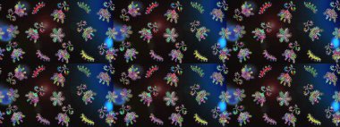 Desen snowflakes.raster Noel soyut renkli arka plan ile düşen kar tanesi. Raster illüstrasyon.