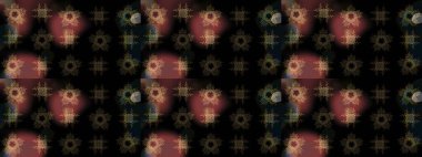 Siyah, kahverengi ve gri renkli kristal kar taneleri. Raster illüstrasyonu.