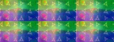 Kar tanesi raster deseni. Renkli arka planda izole tatlı kar taneleri. Raster illüstrasyonu. Altın renkte kar taneleri.