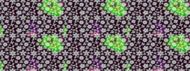 Raster illüstrasyonu. Yuvarlak raster kar tanesi. Renkli arka planda izole tatlı kar taneleri. Soyut kış kahverengi ve gri süslemeleri. Güzel kar tanesi..