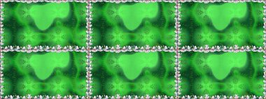 Yeşil lale çiçekli, pürüzsüz bir desen. Paket kağıdı için en iyisi. Doğal kozmetik ürünleri, parfüm, çiçekçi dükkanı için bahar ihalesi tasarımı. Karşılama ya da düğün geçmişi olarak kullanılabilir.