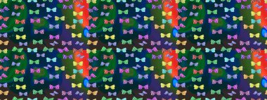 Mavi renkli illüstrasyon. Raster. Egzotik Kelebekli Tropik çizim modeli. Moda Kumaşı Tasarımı.