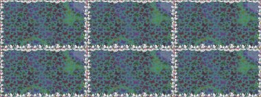 Albüm için resim. Mavi ve gri renkte sanat kelebekleri. Raster illüstrasyonu. Renkli kelebeklerin kusursuz arka planı.