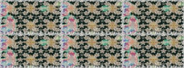 Ultraviyole kumaş deseni. Raster illüstrasyonu. Organik motif arka planı. Kusursuz desen.