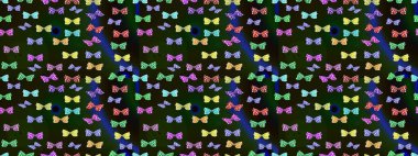 Kelebekli parlak eskiz deseni. Moda Kumaşı Tasarımı. Raster illüstrasyonu. Gri renkli resim.