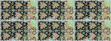 Raster illüstrasyonu. Geleneksel oryantasyon süsü. Tarafsız renklerde, altın elementlerle kusursuz desen. Klasik klasik klasik arka plan. Kusursuz klasik raster altın desenli.