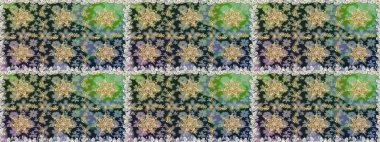 Gri renkli ve altın elementli altın desenli. Raster geleneksel oryantasyon süsü. Kusursuz klasik altın desen.