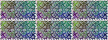 Raster hisseleri. Suluboya, elle çizilmiş. Kusursuz bir arka plan modeli. Gri üzerine çiçekler.