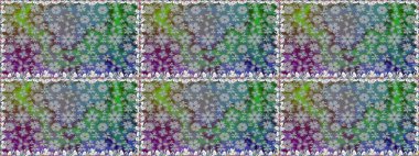 Gri renklerde çiçeksiz. Şatafatlı bahar bahçesi dokusu. Gri renkli çiçekler. Çiçek deseni. Raster illüstrasyonu.