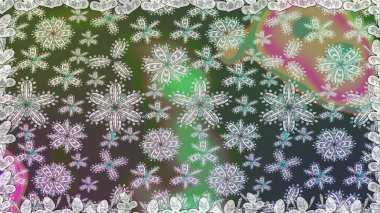 Raster illüstrasyonu. Küçük çiçekli şirin bir desen. Çiçek ve yapraklı çiçek deseni.