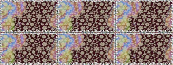 Küçük çiçekteki sevimli çiçek deseni. Güzel karalama çiçekleri olan kusursuz çiçek desenleri. Güzel kumaş deseni. Raster illüstrasyonu.