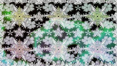 Doodle unsurları. Sorunsuz çiçek deseni kaydırma kağıt, davet, el ilanı, afiş veya Web sitesi Web sitesi arka plan duvar kağıdı için kullanılabilir. Elle çizilmiş Raster illüstrasyon.