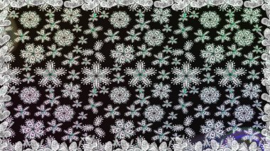 Renkli Yaz Temalı Kusursuz Arkaplan. Modaya uygun kumaş deseni. Sevimli çiçek raster deseni. Düz Çiçek Elementleri Tasarımı.