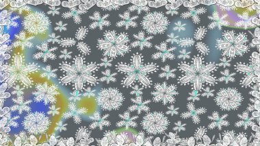 Raster hisseleri. Gri üzerine çiçekler. Kusursuz bir arka plan modeli. Suluboya, elle çizilmiş.