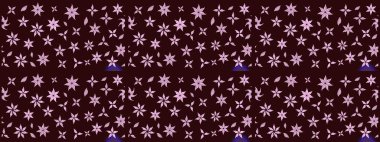 Tekstil ve kapak tasarımı için mükemmel. Kahverengi renkli çiçekler. Doodle tarzı. Elle çizilmiş sonbahar çiçeği deseni. Renkli kahverengi çizim deseni.