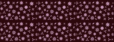 Arkaplan dokusu, duvar kağıdı, kahverengi renkli çiçek teması. Soyut etnik raster çizim kalıbı. Kabile sanatı boho baskısı, klasik çiçek arkaplanı.