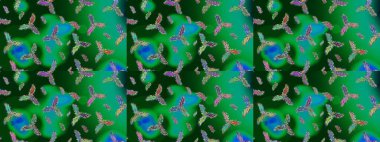 Kar Tanesi raster simgesi arka plan yeşil, mavi ve mor. Raster. Meteoroloji buz koleksiyonu. Xmas Frost kar taneleri izole edilmiş siluet sembolü. Kış Noel 'i Kar bembeyaz kristal element