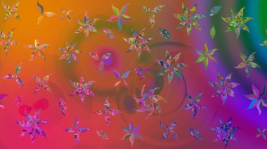 Güzel suluboya yaz çiçekleri deseni..