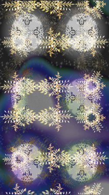 Renkli elementlerle Raster ilginç desen.