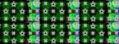 Mavi, yeşil ve siyah renkler ve altın elementler üzerine çizim deseni. Klasik Raster Golden eskiz kalıbı. Klasik klasik klasik arka plan. Geleneksel oryantasyon süsü.