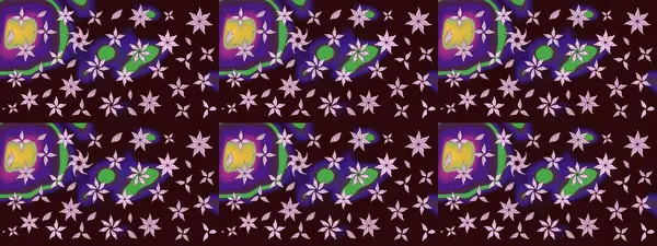 Klasik çiçekler. Yaz çiçekleri teması. Suluboya resim taklit Raster çizimi. El çizimi, soyut ve süslü elementler. Kahverengi renkler.