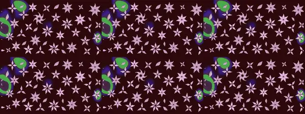 Küçük bir çiçekte eskiz deseni. Raster illüstrasyonu. Hoş bir çiçek geçmişi var. Güzel kumaş deseni.