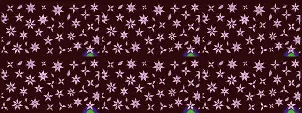 Desen, çizim, çiçek sınırı. Kıvırcık, parlak örgü. Raster illüstrasyonu. Eski moda arka plan. Çiçek çelengi. Güzel, pürüzsüz kumaş, tuval..