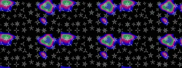 Parlak renkli çiçekli ve siyah yapraklı harika bir çiçek deseni. Modern çiçek arkaplanı. Moda baskıları için zarif bir şablon. Halk stili.