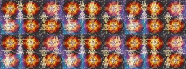 Yeni yıl kar tanesi. Düz kar karalama ikonları, yılbaşı afişi için kar taneleri silueti, kartlar. Şirin soyut kar taneleri kahverengi, gri ve turuncu renkler üzerine raster tasarımı.