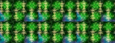 Kar Tanesi Raster illüstrasyonu. Kış kar tanesi. Kar Tanesi Simgesi. Yeşil, mavi ve sarı renklerde izole edilmiş..